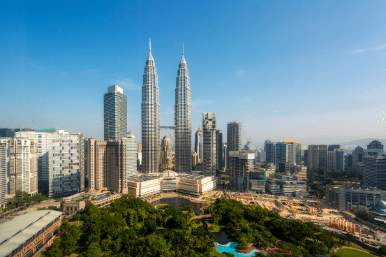 Kuala Lumpur skyline with Petronas Towers
