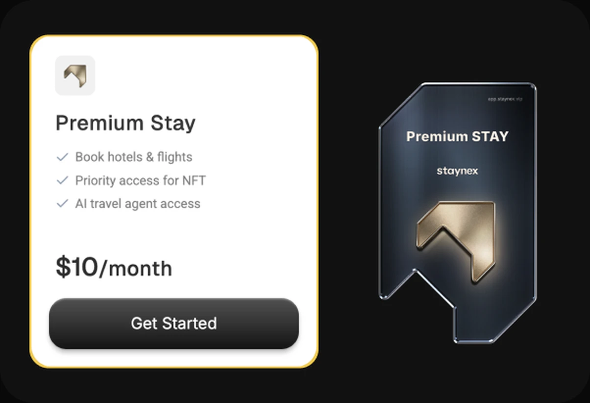 Premium Stay membership card and pass